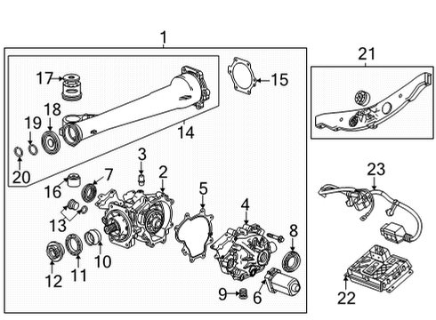 Axle & Differential - Rear MODULE ASM-RR DIFF CLU CONT Diagram for 42772712