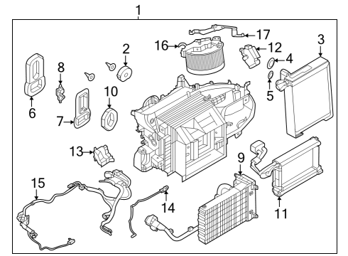 A/C Condenser Condenser-Rear Defogger Diagram for 2835745V00
