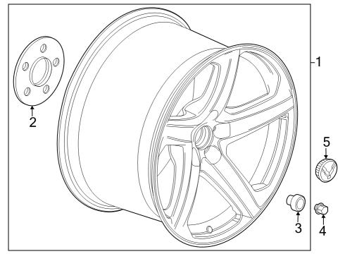 Wheels Center Cap Diagram for 84691531