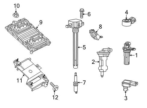 2015 Chrysler 200 Ignition System SPARK PLU Diagram for SP149125AF
