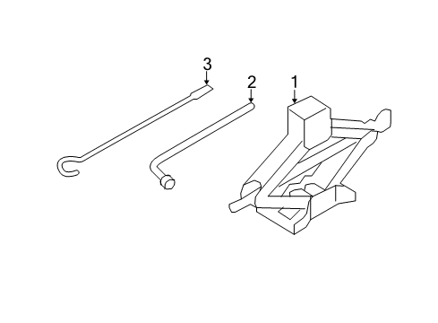 2015 Nissan Rogue Jack & Components Jack Complete Diagram for 995504BA0A