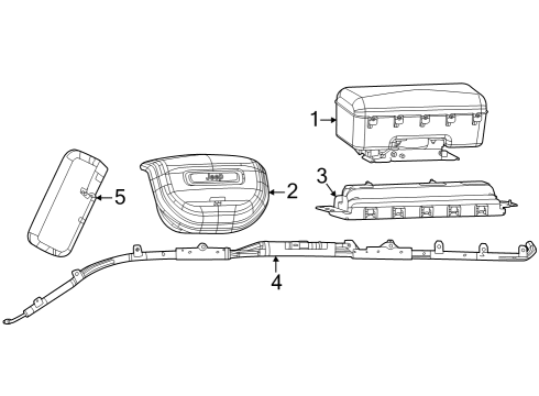 Air Bag Components ACCELERATION Diagram for 68370841AA