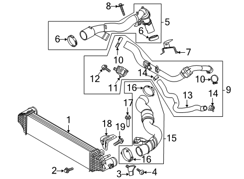 2020 Lincoln Aviator Turbocharger By-Pass Control Valve Diagram for L1MZ9S468B