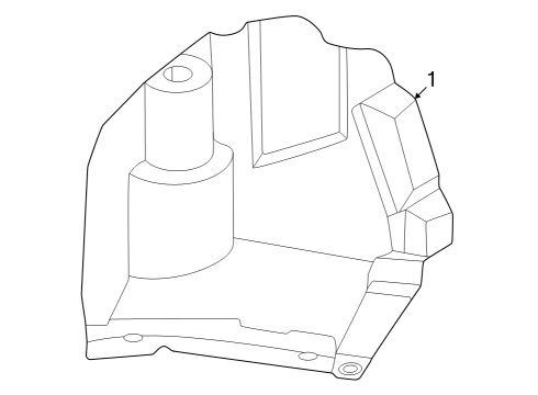 2019 BMW 230i Under Cover & Splash Shields Underbody Panelling, Rear Left Diagram for 51757260765