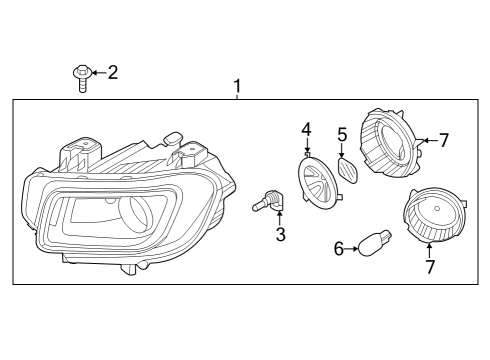 2021 Hyundai Venue Headlamps Sensor-Photo Diagram for 972A1K2000