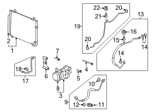 2014 Cadillac CTS Air Conditioner Rear AC Tube Diagram for 19418051