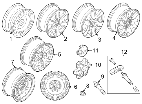Wheels WHEEL ASY Diagram for M2DZ1007M