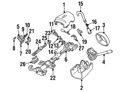 1992 Mercury Cougar Switches Headlamp Switch Diagram for E9SZ11654A
