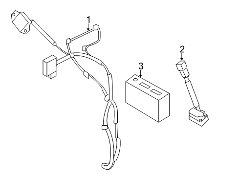 2020 Lexus LS500h Communication System Components Antenna Assy-Telephone Diagram for 282123AN0A