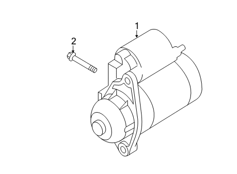 2013 Scion iQ Starter Starter Diagram for 2810047200