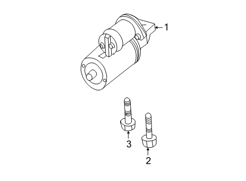 2000 Oldsmobile Alero Starter Starter Diagram for 10465553