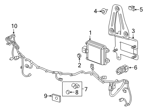 2021 Buick Enclave Controls - Instruments & Gauges Harness Diagram for 84594912
