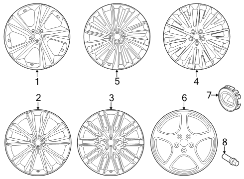 Wheels ORNAMENT SUB-ASSY, W Diagram for 42603F6020