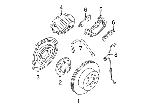 2007 Chevrolet Tahoe Rear Brakes Hose Asm-Rear Brake Diagram for 25906097