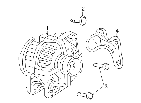 2011 Ram 3500 Alternator ALTERNATR-Engine Diagram for 4801311AF