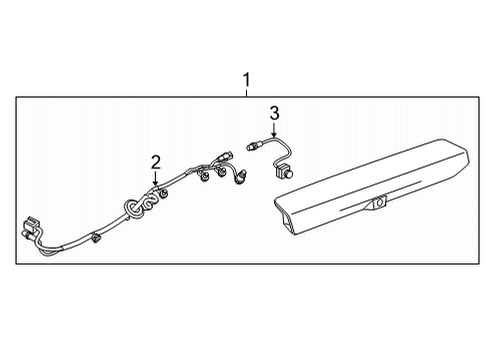 2021 Chevrolet Silverado 1500 Parking Aid Harness Diagram for 84859038