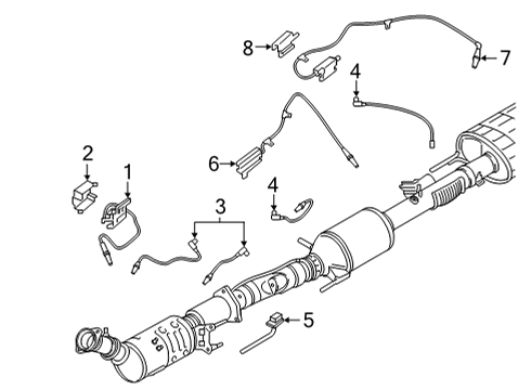 2021 Ford F-150 Powertrain Control SENSOR ASY - PRESSURE Diagram for ML3Z9J460A