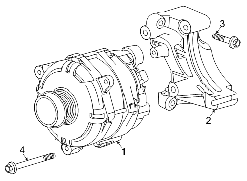 Alternator Alternator Diagram for 13540929