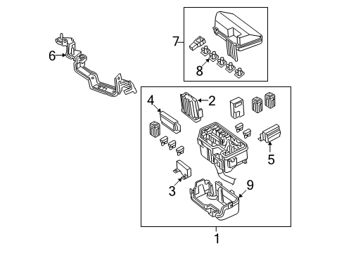 2009 Honda Accord Electrical Components Wire Harness, R. Cabin Diagram for 32100TA0A00