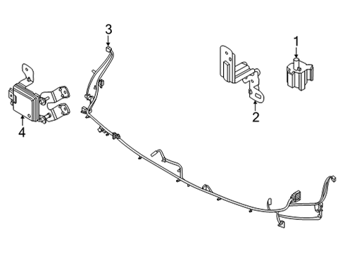 2021 Kia K5 Automatic Temperature Controls Wiring Harness-Fr Bu Diagram for 91890L3010