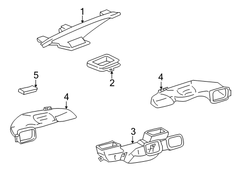 2003 Toyota MR2 Spyder Ducts Seal Diagram for 5587117020