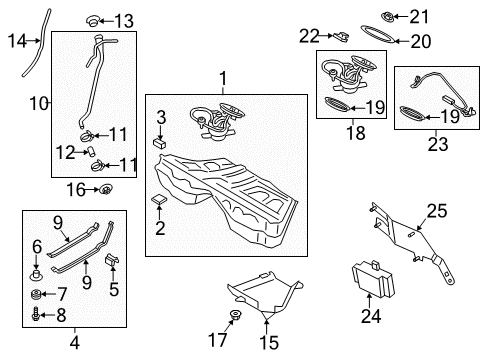 2013 BMW M5 Senders Tensioning Strap Protector Diagram for 16117845509