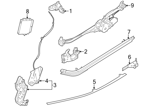 Lock & Hardware Roller Arm Assembly-Rr D Diagram for 83954R0000