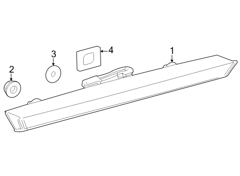 High Mount Lamps High Mount Lamp Diagram for 8157012450