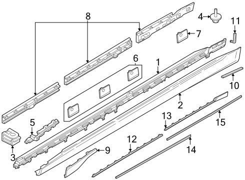 Exterior Trim - Pillars Protection Foil Diagram for 51177381359
