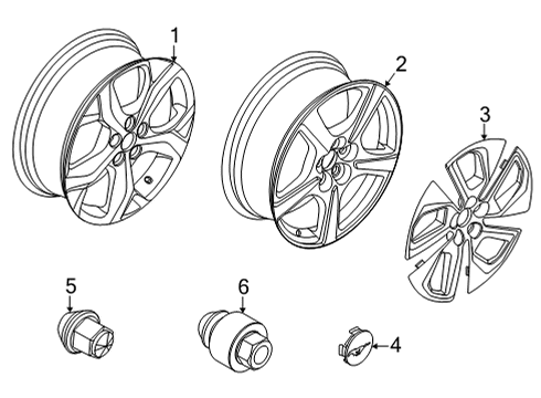 Wheels WHEEL ASY Diagram for LJ8Z1007D