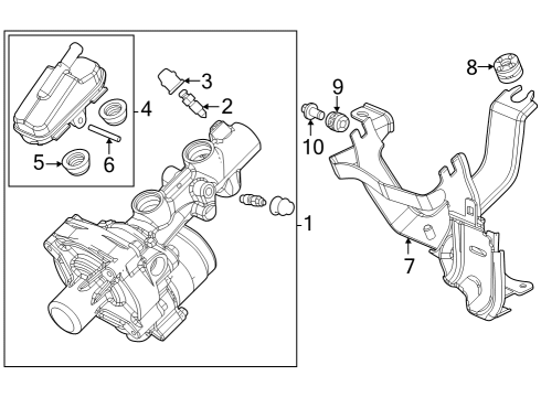 1996 Ford Aspire Hydraulic System Cap, Bleeder Diagram for 45353S3Y003