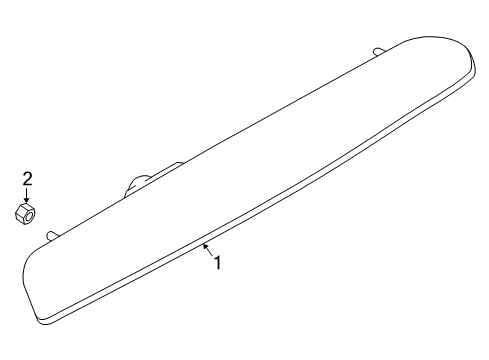 2004 Nissan Murano High Mount Lamps Lamp Assembly-Stop Diagram for 26590CA00A