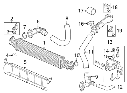 Intercooler Pkg, Intclr. Diagram for 197165AAA01