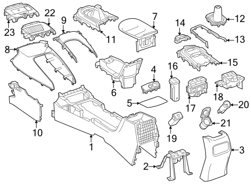 2019 Toyota Corolla Parking Brake Park Brake Handle Diagram for 4620102310C0