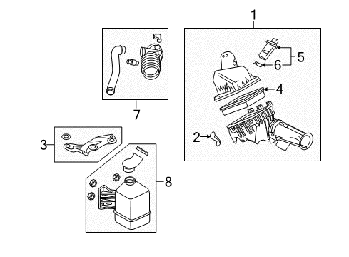 2007 Mercury Milan Powertrain Control Outlet Hose Diagram for 6E5Z9B659GA