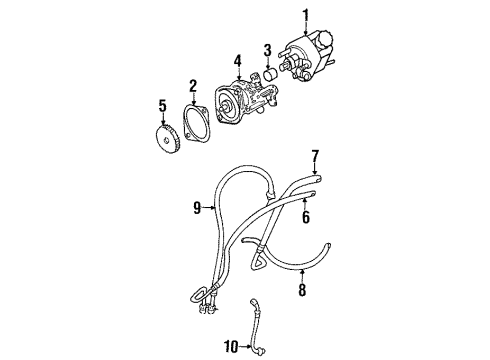 2001 Dodge Ram 3500 Hydraulic System *Booster-POWERBRAKE Diagram for 5018222AA
