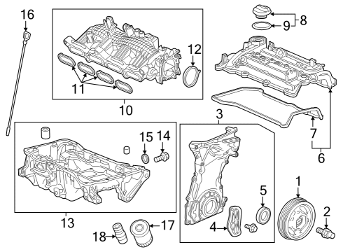 2009 Ford Edge Engine Parts PAN ASSY., OIL Diagram for 112006PVA00