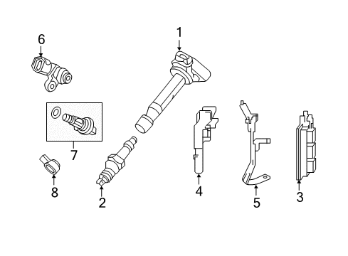2015 Acura TLX Ignition System Cover, Ecu Diagram for 378235J2A00