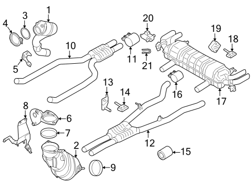 Exhaust Components ACTUATOR DRIVE, EXHAUST FLAP Diagram for 18305A20EA4