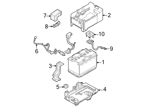 2022 Hyundai Sonata Battery Insulation Pad-Battery Diagram for 37112L1720