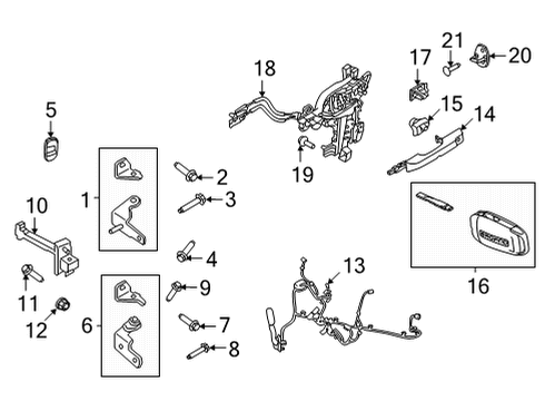 Front Door REGULATOR - WINDOW - LESS MOTO Diagram for M1PZ7823208A