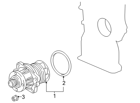 2000 BMW Z3 Water Pump Water Pump Diagram for 11511405720