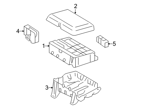 2014 Lexus LX570 Fuse & Relay Block Assembly, FUSIBLE Diagram for 8262060100