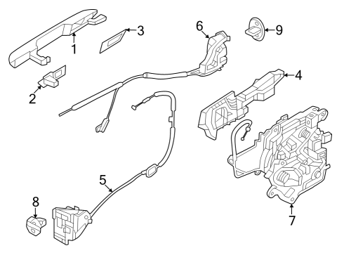 Sliding Door REGULATOR ASSY-RR DR Diagram for 83404R0000