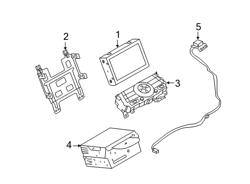 2018 Nissan 370Z Navigation System Switch Assy-Its & Audio Diagram for 283951EA0A