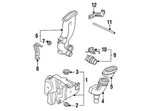 1994 Honda Prelude Fuel Injection Valve Assembly, Electronic Air Control (Tec) Diagram for 36450P13004