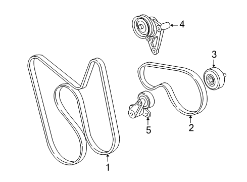 2010 GMC Savana 3500 Belts & Pulleys Serpentine Belt Diagram for 12642434