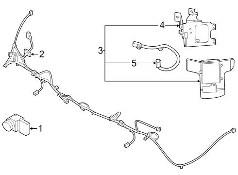 2021 Hyundai Sonata Parking Aid Wiring-EXTENTION, LH Diagram for 99147L1000