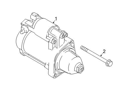 2018 Kia Stinger Starter Starter Assy Diagram for 3610025350SJ