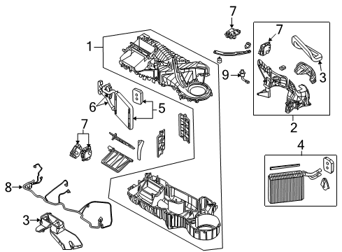 2008 Dodge Dakota Air Conditioner Line-A/C Discharge Diagram for 55056780AC